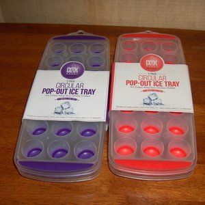 Circular ice cube trays, Lot of 4.